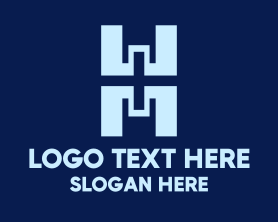 Pixelate - Plus Structure Letter H logo design