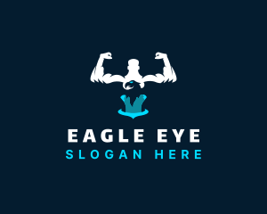 Fitness Gym Eagle logo design