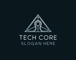 Pyramid Tech Developer logo design