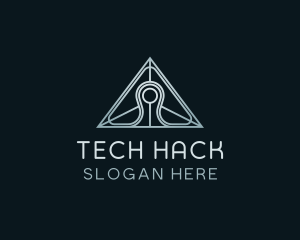 Pyramid Tech Developer logo design