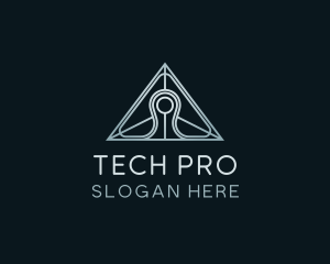 Pyramid Tech Developer logo design