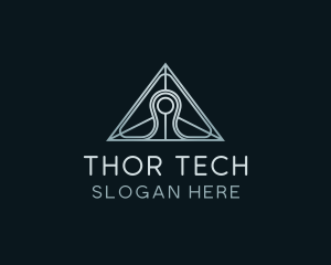 Pyramid Tech Developer logo design