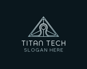 Pyramid Tech Developer logo design