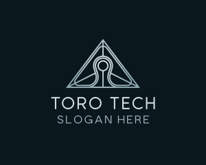 Pyramid Tech Developer logo design