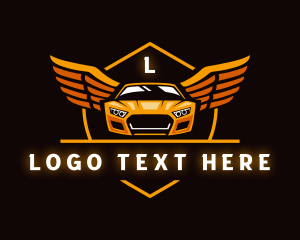 Restoration - Car Wings Crest logo design