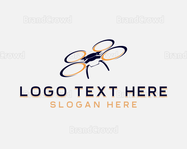 Drone Aerial Quadcopter Logo