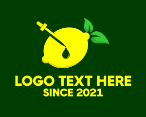 Lemon - Organic Lemon Extract logo design
