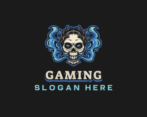Smoking Skull Gamer Logo