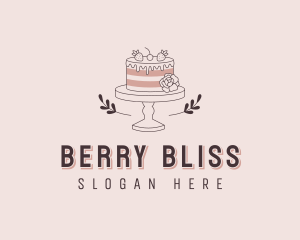 Strawberry - Strawberry Cake Catering logo design