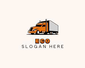 Haulage - Cargo Trailer Truck logo design