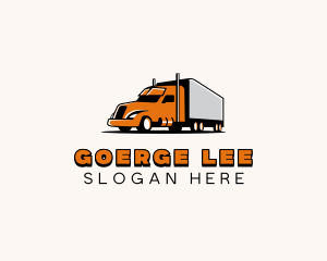 Mover - Cargo Trailer Truck logo design