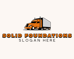 Trucker - Cargo Trailer Truck logo design