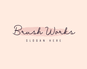 Brush - Feminine Brush Brand logo design