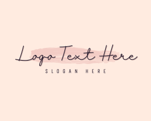 Store - Feminine Brush Brand logo design