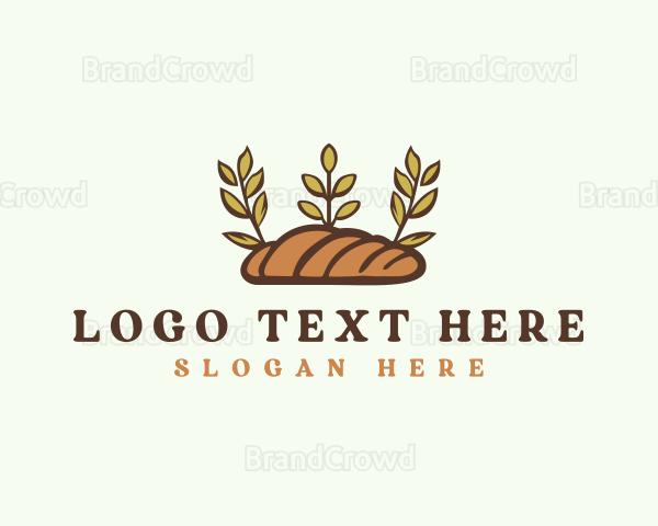 Deli Baguette Bread Logo