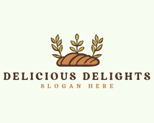 Deli Baguette Bread  logo design