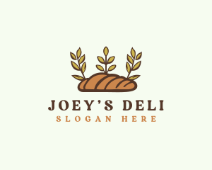 Deli Baguette Bread  logo design