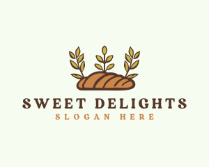 Deli Baguette Bread  logo design