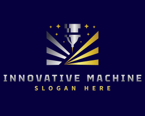 Machine - CNC Laser Machine logo design