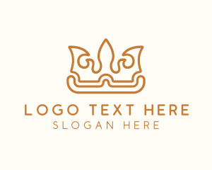 Gold - Golden King Crown logo design