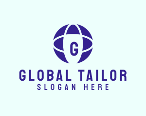 Global Orbit Planet logo design