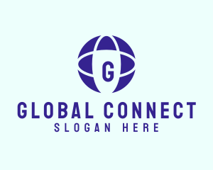 Global - Global Orbit Planet logo design