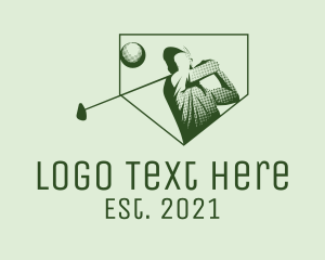 Olympics - Minimalist Golf Player logo design