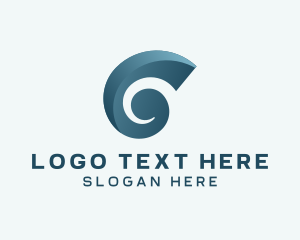 Letter G - Professional 3D Swirl Business logo design