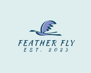 Flying Bird Wings logo design