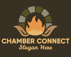 Chamber - Wood Fire Oven Bread logo design