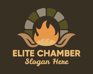 Chamber - Wood Fire Oven Bread logo design