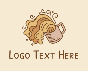 Cold Coffee - Coffee Mug Drink logo design