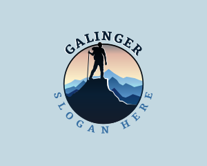 Trekking - Mountaineer Mountain Trekking logo design