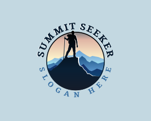 Mountaineer Mountain Trekking logo design