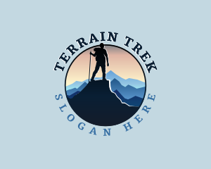 Mountaineer Mountain Trekking logo design