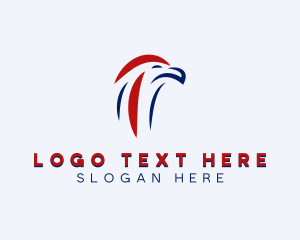 Lettermark - Eagle Animal Letter T logo design