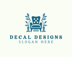 Interior Design Chair Upholstery logo design