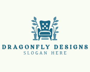 Interior Design Chair Upholstery logo design