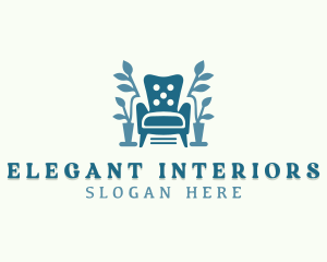 Interior Design Chair Upholstery logo design