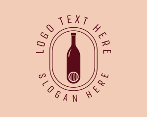 Lounge - Sushi Wine Bottle logo design