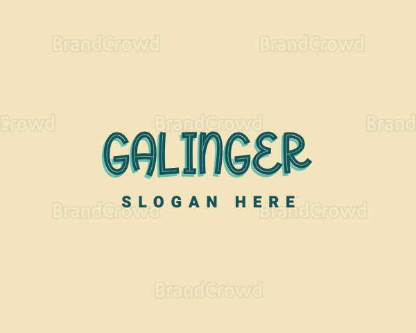 Playful Kid Wordmark Logo