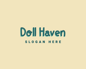 Doll - Playful Kid Wordmark logo design