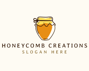 Beeswax - Honey Jar Condiment logo design