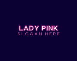 Pink Neon Business logo design