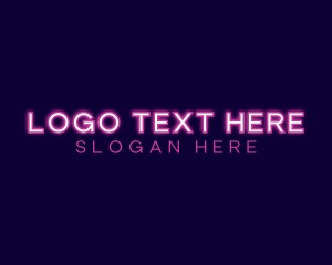 Pink Neon Business Logo