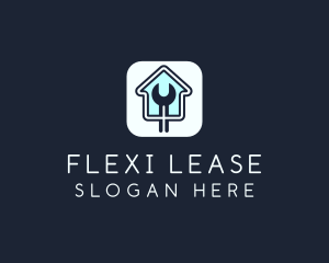 Leasing - Home Maintenance Wrench App logo design