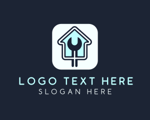 Home Maintenance Wrench App logo design