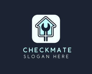 Home Maintenance Wrench App logo design