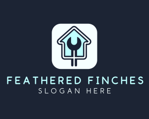 Home Maintenance Wrench App logo design