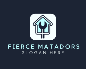 Home Maintenance Wrench App logo design